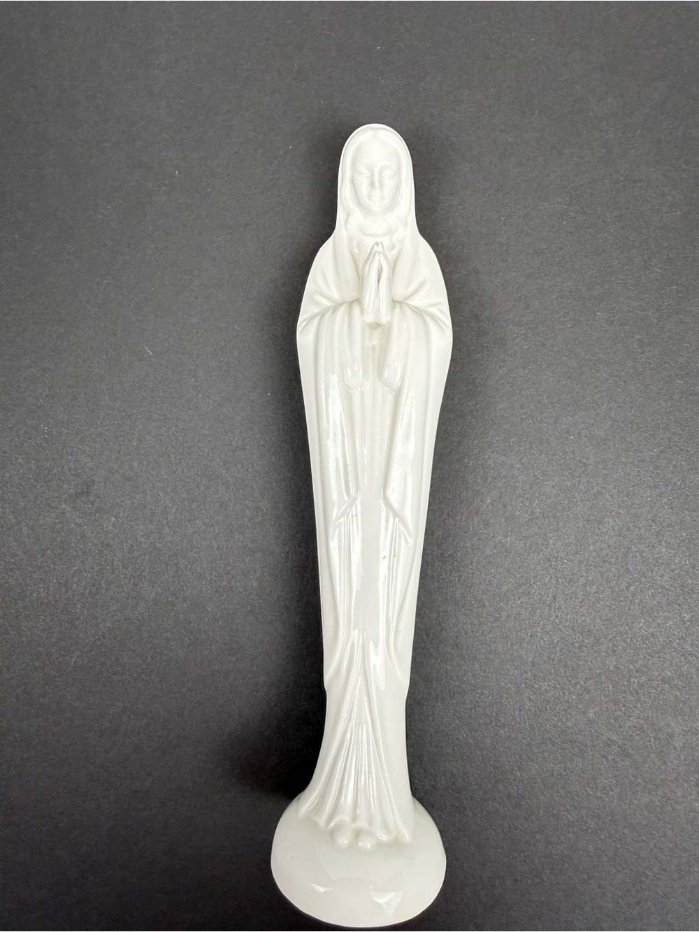 White Ceramic Madonna Prayer Statue - Classic Home Accent